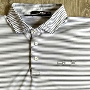 RLX Ralph Lauren Striped Wicking Polo Shirt Size XL/TG